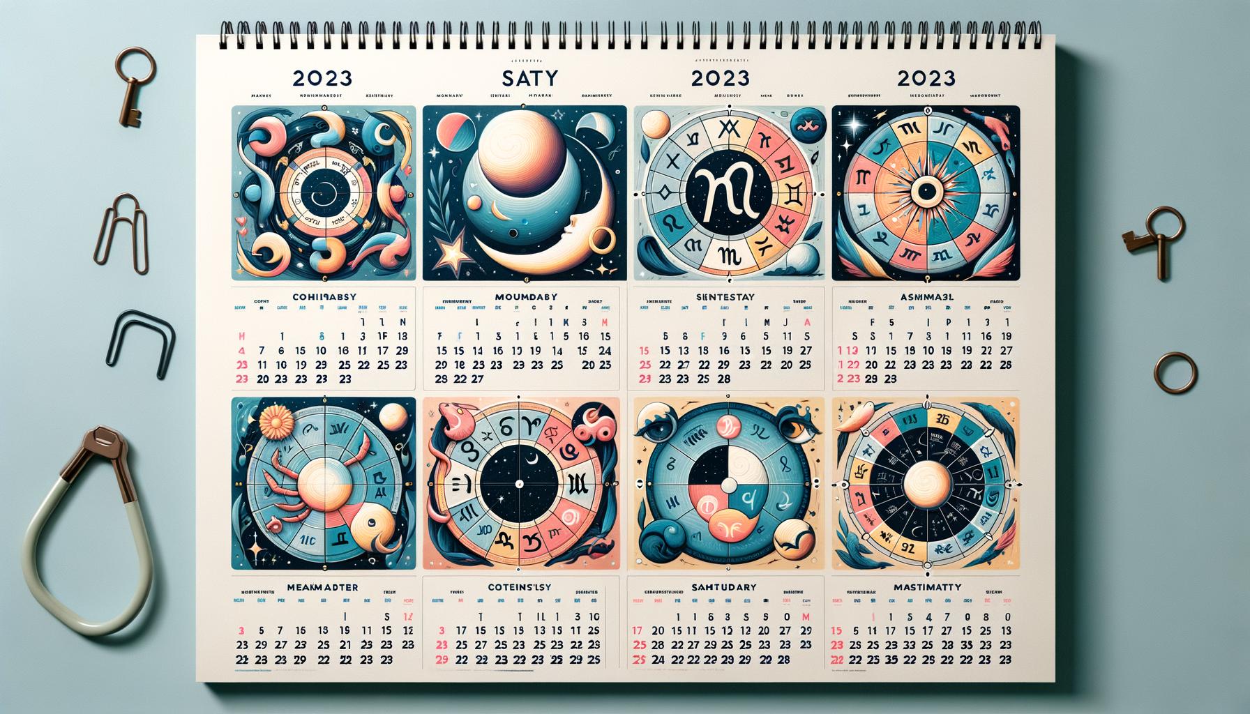 Calendario Astrologico 2023 1 Scopri il tuo destino con il CALENDARIO ASTROLOGICO 2023: previsioni precise e consigli personalizzati