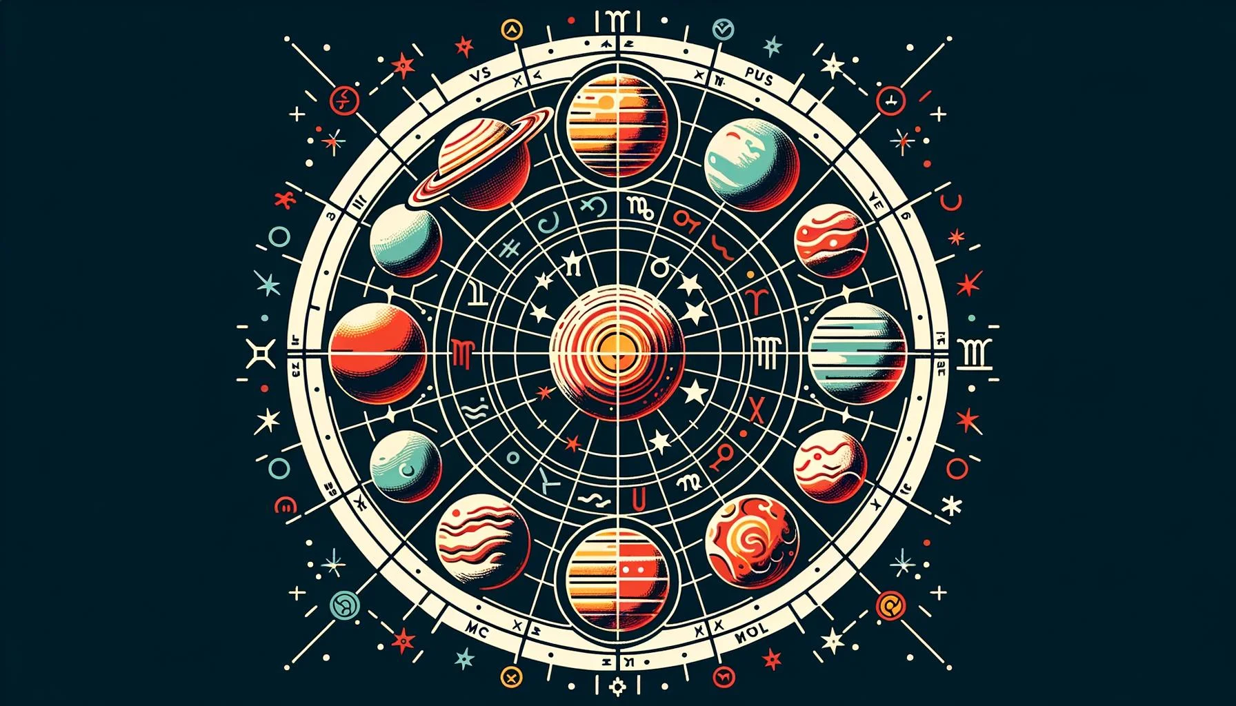 Analisi dettagliata: come distinguere un pianeta dall'altro col grafico astrologico