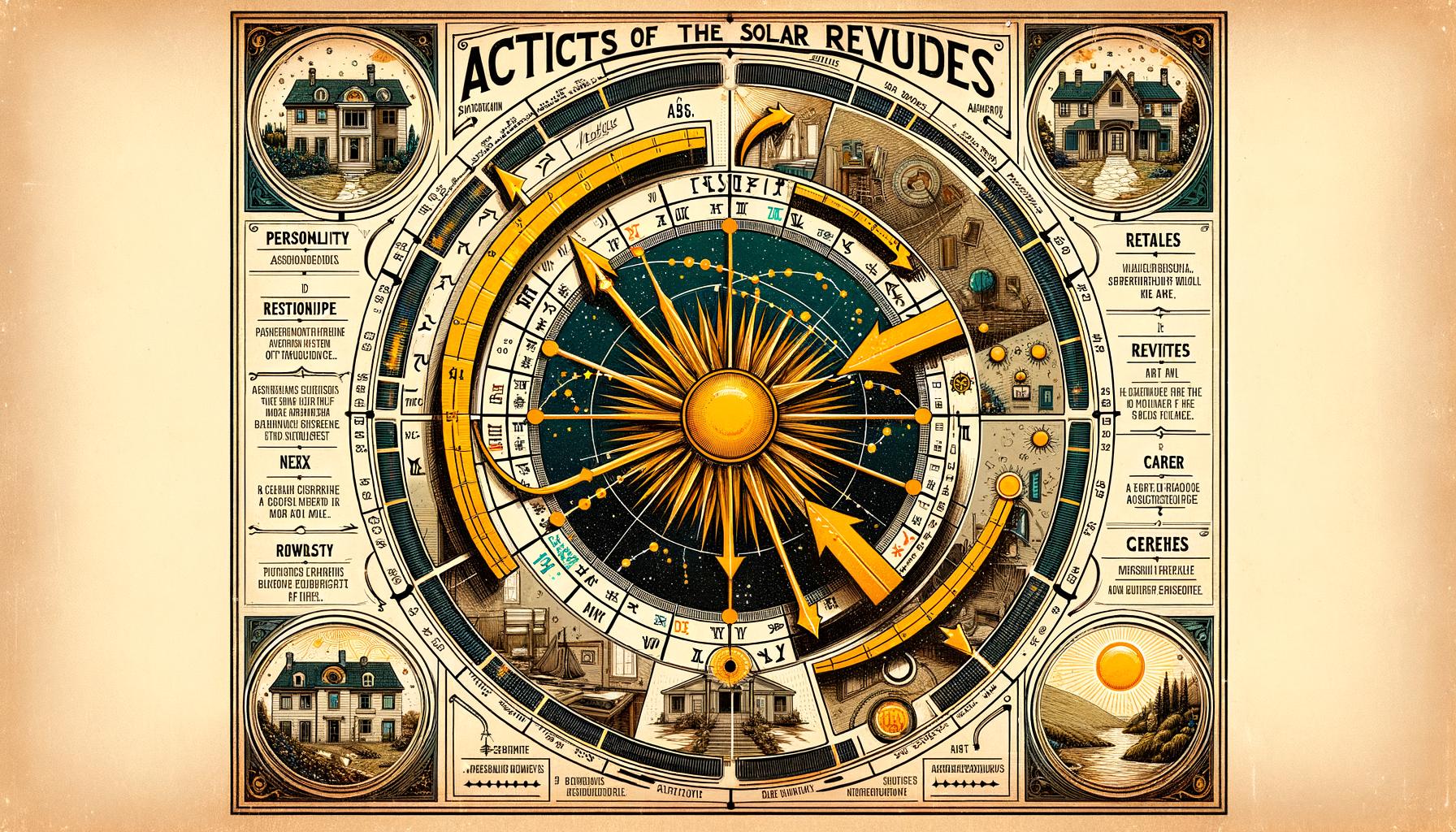 Scopri come leggere aspetti di rivoluzione solare nelle case astrologiche con semplici spiegazioni e esempi pratici