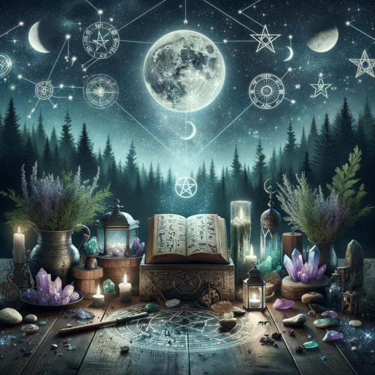 Esplora l'astrologia wicca per scoprire il legame tra pianeti e magia