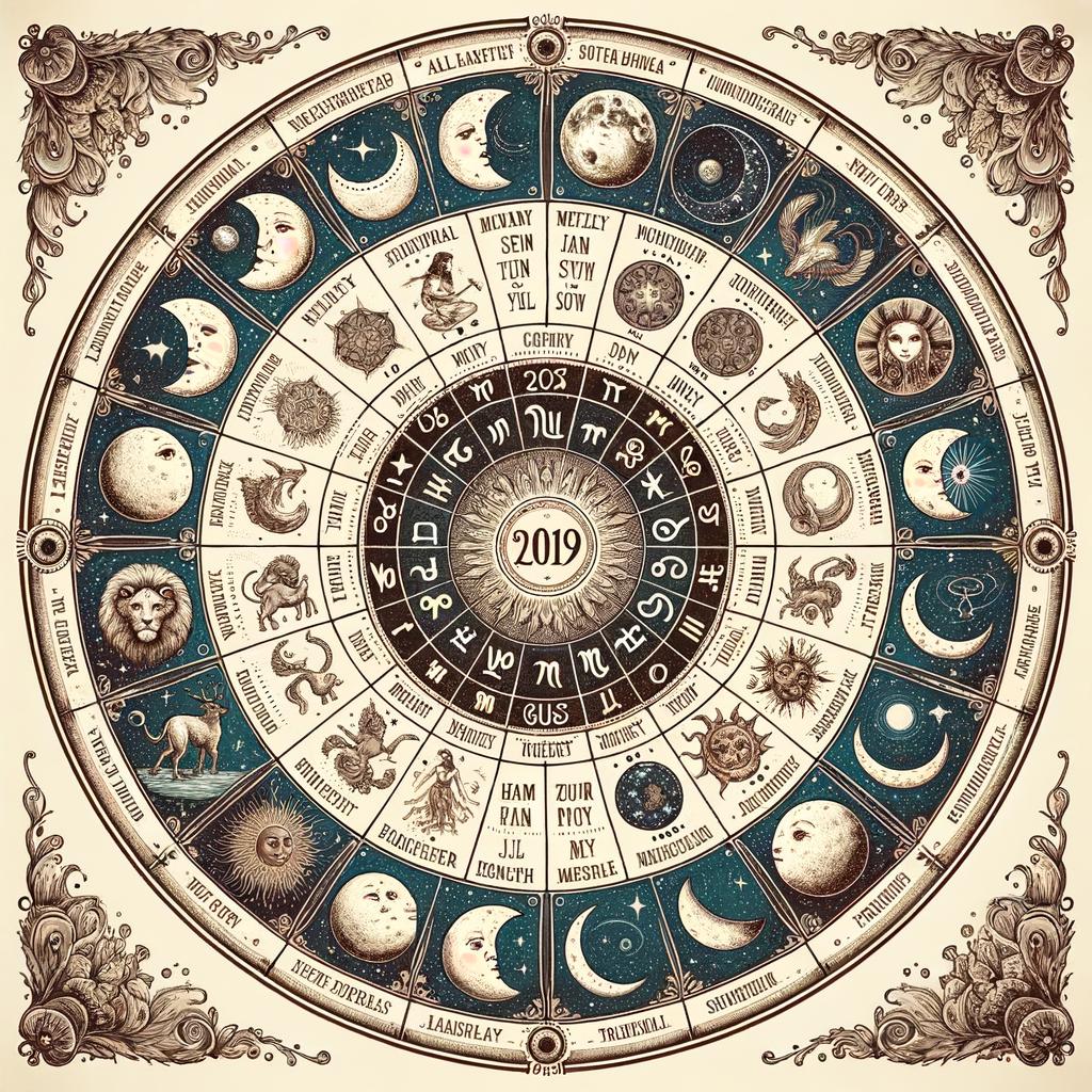 Calendario Astrologico 2019 1 calendario astrologico 2019