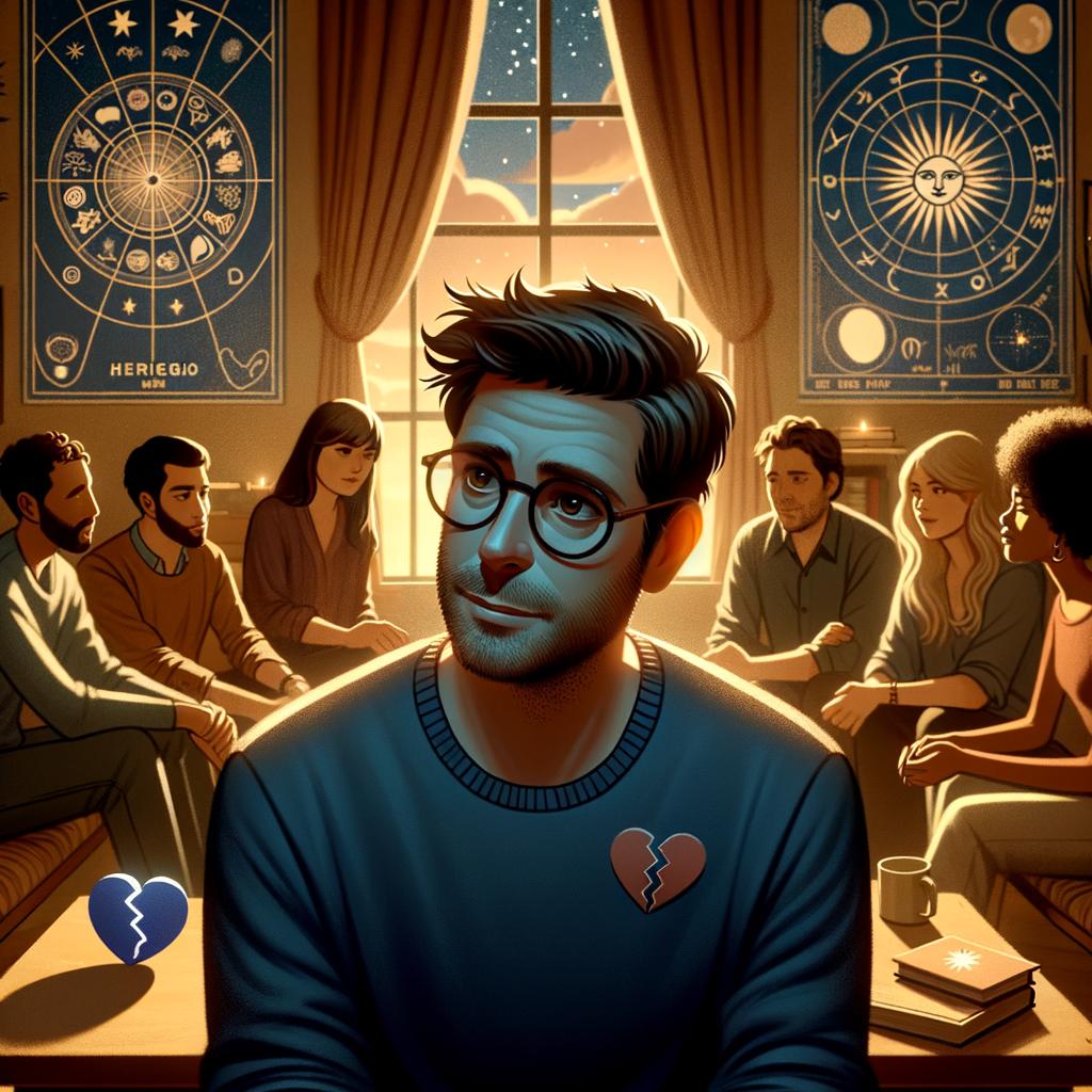 Segui Giorgio, guida astrologica per cuori infranti, nel cast di professionisti esperti